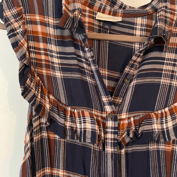 COPY - Women's Plaid Sleeveless Ruffle Midi Dress - Universal Thread™ XXL - Picture 4 of 15